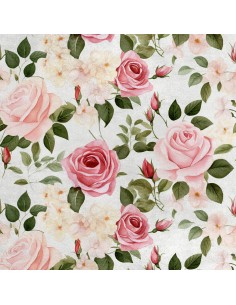 Royal Samt Stoff Polyester Zum Nähen - Motiv Blumen - RDX2841