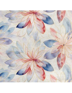 Royal Samt Stoff Polyester Zum Nähen - Motiv Blumen - RDX2848