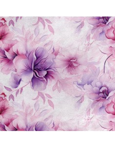 Royal Samt Stoff Polyester Zum Nähen - Motiv Blumen - RDX2861