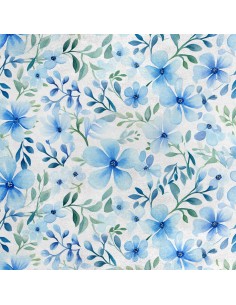 Royal Samt Stoff Polyester Zum Nähen - Motiv Blumen - RDX2878