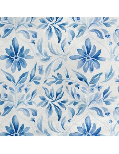 Royal Samt Stoff Polyester Zum Nähen - Motiv Blumen - RDX2881
