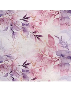 Royal Samt Stoff Polyester Zum Nähen - Motiv Blumen - RDX2904