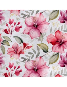 Royal Samt Stoff Polyester Zum Nähen - Motiv Blumen - RDX2910