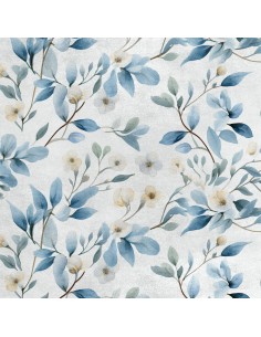 Royal Samt Stoff Polyester Zum Nähen - Motiv Blumen - RDX2911