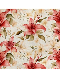 Royal Samt Stoff Polyester Zum Nähen - Motiv Blumen - RDX2917