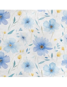 Royal Samt Stoff Polyester Zum Nähen - Motiv Blumen - RDX2924