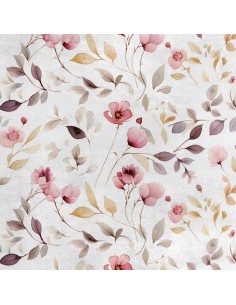 Royal Samt Stoff Polyester Zum Nähen - Motiv Blumen - RDX2931