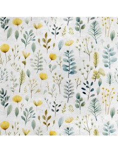 Royal Samt Stoff Polyester Zum Nähen - Motiv Blumen - RDX3008