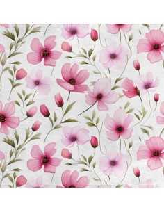 Royal Samt Stoff Polyester Zum Nähen - Motiv Blumen - RDX3011