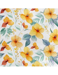 Royal Samt Stoff Polyester Zum Nähen - Motiv Blumen - RDX3021