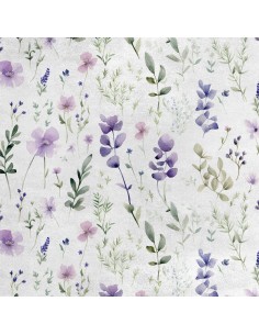 Royal Samt Stoff Polyester Zum Nähen - Motiv Blumen - RDX3030