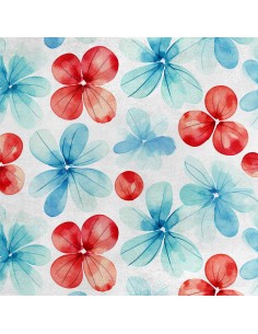 Royal Samt Stoff Polyester Zum Nähen - Motiv Blumen - RDX3032