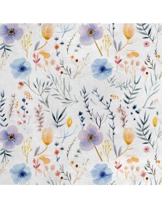 Royal Samt Stoff Polyester Zum Nähen - Motiv Blumen - RDX3043