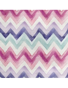 Royal Samt Stoff Polyester Zum Nähen - Motiv Zickzack - RDX2255