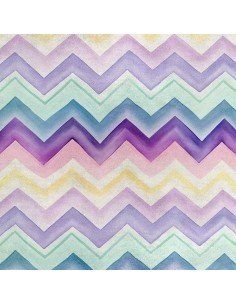 Royal Samt Stoff Polyester Zum Nähen - Motiv Zickzack - RDX2438