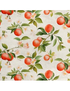 Royal Samt Stoff Polyester Zum Nähen - Motiv Obst - RDX2018