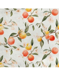 Royal Samt Stoff Polyester Zum Nähen - Motiv Obst - RDX2030