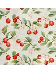 Royal Samt Stoff Polyester Zum Nähen - Motiv Obst - RDX2387