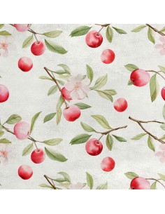 Royal Samt Stoff Polyester Zum Nähen - Motiv Obst - RDX2601