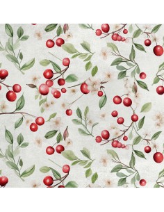 Royal Samt Stoff Polyester Zum Nähen - Motiv Obst - RDX2676