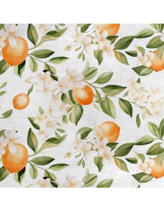 Royal Samt Stoff Polyester Zum Nähen - Motiv Obst - RDX2712