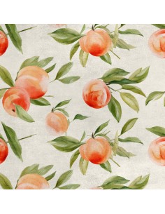 Royal Samt Stoff Polyester Zum Nähen - Motiv Obst - RDX2959
