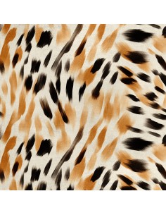 Royal Samt Stoff Polyester Zum Nähen - Motiv Tierdruck - RDX2478