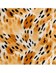 Royal Samt Stoff Polyester Zum Nähen - Motiv Tierdruck - RDX2638