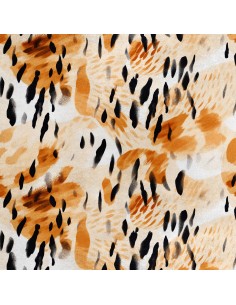 Royal Samt Stoff Polyester Zum Nähen - Motiv Tierdruck - RDX2908