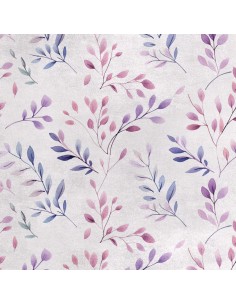 Royal Samt Stoff Polyester Zum Nähen - Motiv Blätter - RDX2015