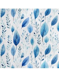 Royal Samt Stoff Polyester Zum Nähen - Motiv Blätter - RDX2376