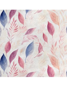 Royal Samt Stoff Polyester Zum Nähen - Motiv Blätter - RDX2608