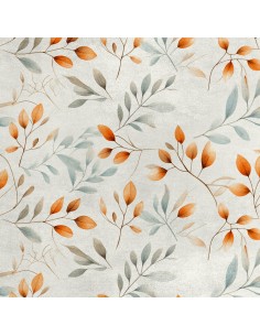 Royal Samt Stoff Polyester Zum Nähen - Motiv Blätter - RDX2863