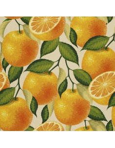 OUTDOOR DEKOSTOFFE OXFORD - Motiv Orangen I DX048