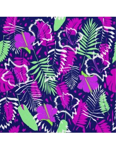 OUTDOOR DEKOSTOFFE OXFORD - Motiv Palmenblätter I DX082