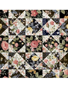 OUTDOOR DEKOSTOFFE OXFORD - Motiv Blumen mischen I DX090